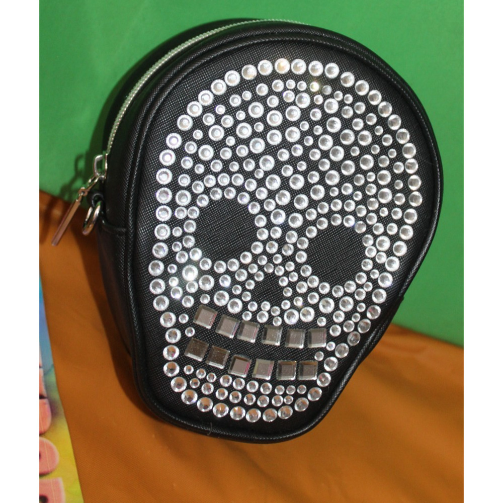 Bath & Body Works Halloween 2024 Skull Crossbody Handbag Embellished Bag W/Tags